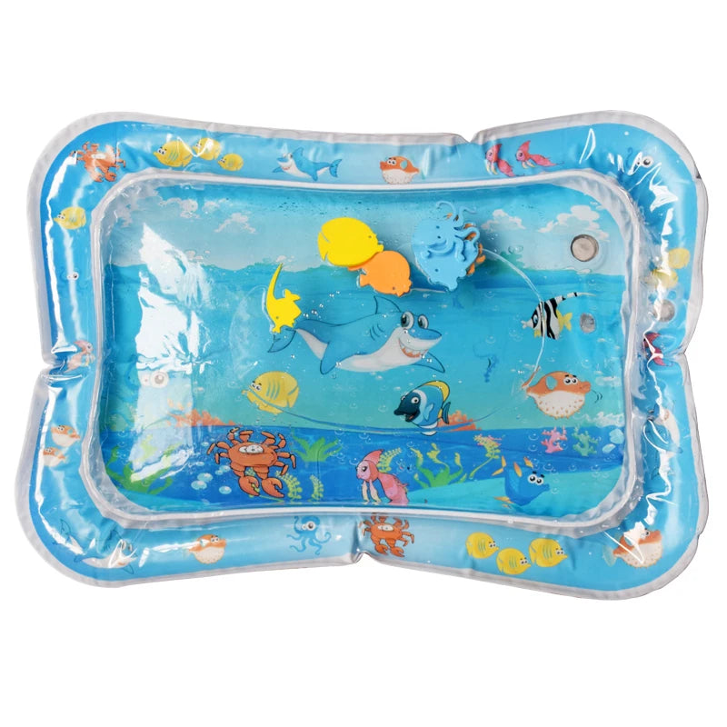 Baby Toys Tummy Time Water Play Mat Inflatable Cushion Early Education Developing Baby Water Play Mat for Infants and Toddlers