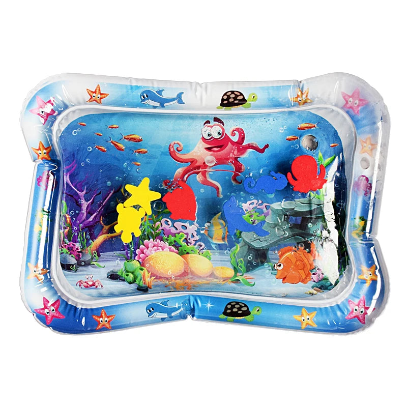 Baby Toys Tummy Time Water Play Mat Inflatable Cushion Early Education Developing Baby Water Play Mat for Infants and Toddlers