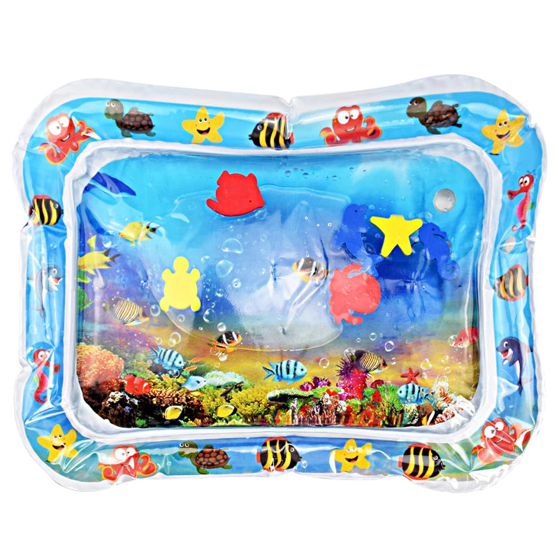 Baby Toys Tummy Time Water Play Mat Inflatable Cushion Early Education Developing Baby Water Play Mat for Infants and Toddlers